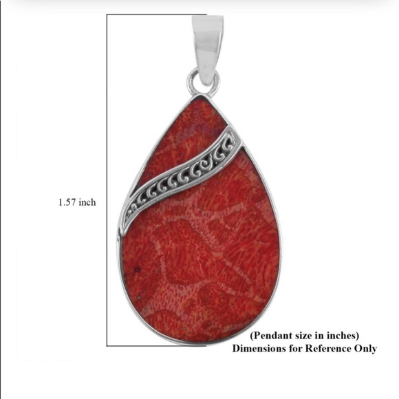 Sponge Coral Pendant in Sterling Silver - Picture 5 of 8